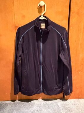 Icebreaker Navy Jacket with Light Blue Trim